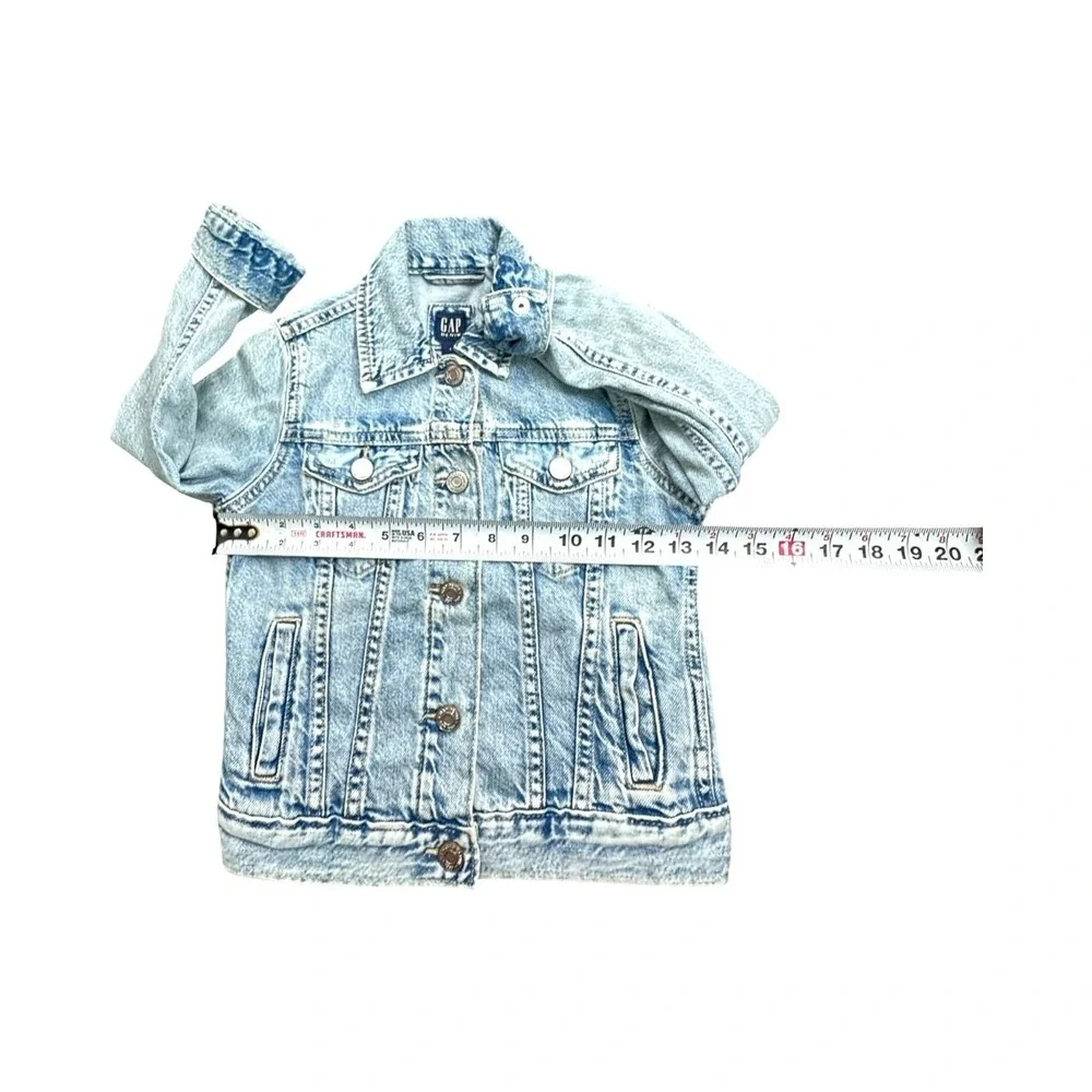 Gap Denim Jacket Kids S Light Blue Acid Wash Trucker Classic Cotton 4791